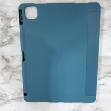 Soke iPad Pro 11 Protection Folding Folio Case Blue Teal with Pen Holder picture
