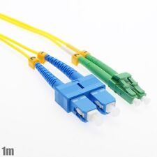 1M SC/UPC to LC/APC Fiber Optic Duplex Single-Mode Optical Patch Cable Cord OFNR picture