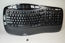 Used Logitech K350 Wireless Wave Keyboard USB Receiver -  - Unit #1 picture