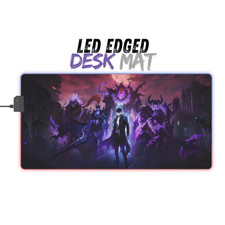 LED edged Desk Mat - Solo Leveling I Anime Mousepad, RGB Gaming Playmat picture