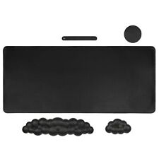 Upgrade Leather Cloud Keyboard Wrist Rest, 4-in-1 Extended Mouse Pad with Wri... picture
