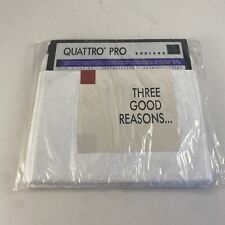 VTG 1989 NEW SEALED BORLAND Quattro Pro V1 for DOS Vintage Software 5.25
