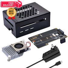 GeeekPi Metal Case for Raspberry Pi 5, with 5 Official Active Black picture