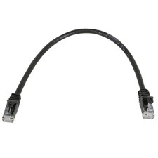 0.5FT CAT6 RJ45 Ethernet LAN Network Patch Cable UTP Copper Wire 24AWG Black picture