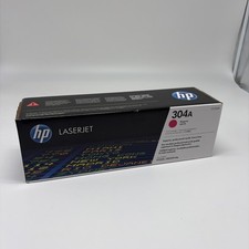 HP 304A Laser Jet OEM CE533A Toner Cartridge Magenta New Genuine Sealed Box picture