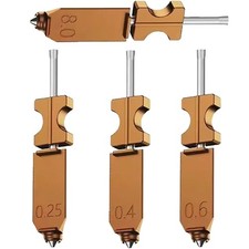 4Pcs 0.25mm+0.4mm+0.6mm+0.8mm Set For Flashforge AD5X Harden Hotend Nozzle USA picture