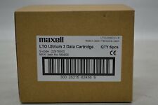 Maxell LTO Ultrium 3 Data Cartridges Tapes 400GB/800GB Box of 5 *New Unused* picture