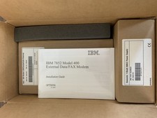 Vintage IBM 7852-400 External 33.6K Data FAX Modem NOS New In  Open Box  picture