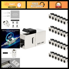 RJ45 Cat6 Shielded Ethernet Keystone Coupler 25-Pack - High-Speed Network Adapte picture