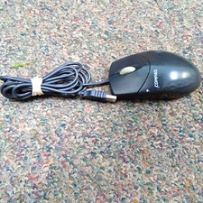 Compaq logitech M-bj69 Wired USB Optical Mouse 3 Button Scroll Wheel Black picture