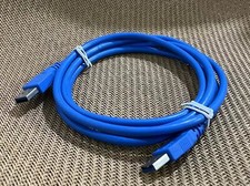 USB 3.0 Type A Male to A Male Blue Cable - High Speed Data Transfer Charger 1.8M picture