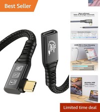 90 Degree USB C 3.2 Gen2 Cable - Fast 20Gbps Data Transfer & 4K Output picture