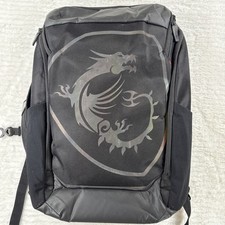 New MSI Titan Gaming Dragon Backpack, Black Polyester Pack Carry Bag 15.6