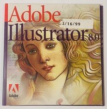 Adobe Illustrator 8 Upgrade Macintosh 2 Disc Set Vintage Mac Software picture