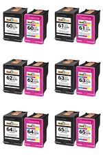 Ink Cartridge Black & Color For HP 61XL 62XL 63XL 64XL 65XL Lot picture
