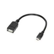 LogiLink AA0035 USB OTG Cable 20cm AA0035, 0.2m, Micro USB B, A, 2.0, Male/ ~E~ picture