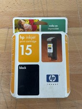 HP 15 Black Ink Cartridge (C6615DN) – Sealed, Expired APR 2005, OEM Vintage HP I picture