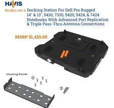 DS-DELL-431-3 Docking Station Dell Pro Rugged 14″ 13″, 5430, 7330, 5420, 5424 picture