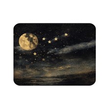 Gothic Celestial Moon Pad, Dark Academia Moody Gold Star and Moon Witchy Aest... picture