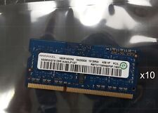 LOT of 10 Ramaxel 4GB PC3L-12800S 1600MHz SoDimm Memory Ram RMT3170MN68F9F-1600 picture