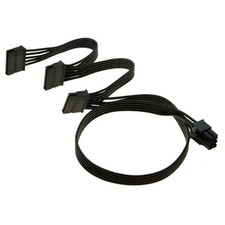 SATA Power Cable 6 Pin to 3x15 Pin for Seasonic/Antec PSUs, BTC Mining Riser ... picture