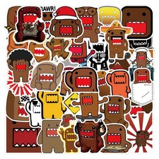 50pcs Cute Cartoon Domo Stickers for Teens Laptops,Aesthetic Vinyl picture
