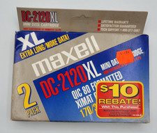 Maxell DC-2120XL Mini Cartridges 170/350* MB QIC-80 XIMAT 2 Pack Open Box picture