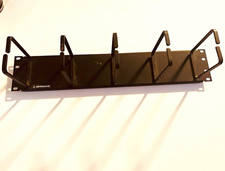 Ortronics 2U 19in Rack Mount Horizontal D-Ring Cable Manager Black picture