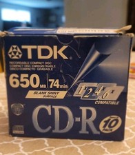 TDK, CD-R Recordable Compact Disc, 9 Pack. Open Box. picture