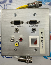 Rapid Run Integrated VGA HD15 3.5mm RCA Audio Wall Plate picture