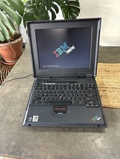 IBM ThinkPad A20M Vintage Laptop Powers On For Parts Repair As Is picture