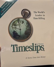 RARE Vtg Timeslips 2000 for Windows Time & Billing Software Sealed NOS |H picture