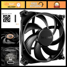 140mm PWM FDB Gaming PC Case Fan - Silent, High-Performance, Black Cooling Fan picture