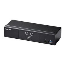 ELECOM PC Switcher KVM Switch HDMI 2 Ports Switching between 2 PCs 4K60Hz with picture