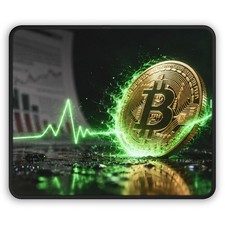 Bit coin Mouse Pad BTC Cryptocurrency Trading Office Desk Gaming Mouse Mat picture