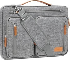 MOSISO 360 Protective Laptop Shoulder Bag,14 inch Computer Bag 14 inch, Gray picture