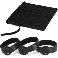 150PCS Reusable Fastener Straps - 6 Inch Cable Management Ties, Adjustable Hook picture