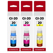 GI-20 G6020 G7020 Color Ink Refill Bottles Compatible with Canon 20 GI20 picture