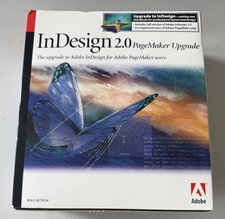 Adobe InDesign 2.0 w/ Serial Number Pagemaker Upgrade MAC With Box/Manuals picture