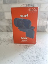 SURF ONN Webcam with Ring Light 1440p Resolution   Microphone NEW  picture
