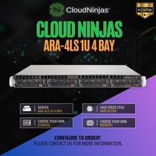 Cloud Ninjas ARA-4LS 1U 4 Bay Server AMD Ryzen 9 9950x 16 Core DDR5 ECC M.2 NVMe picture