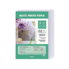 4x6 Matte Photo Printer Paper 52lb for Inkjet Printing, Thick Coated Presenta... picture