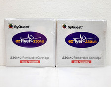 NOS SyQuest EZFlyer 230MB Removable Hard Disk Cartridge for Mac L G1N picture