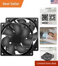 Efficient 12V 120x120x25mm Cooling Fans - 2-Pack with Installation Kit picture