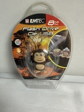 EMTEC 8 GB USB 2.0 FLASH DRIVE M322 SAFARI MONKEY Collectible picture