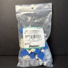 Panduit NetKey NK688MBU-Q Cat6, Keystone Jack Module, Blue 25pk (24) SHIPS FREE picture