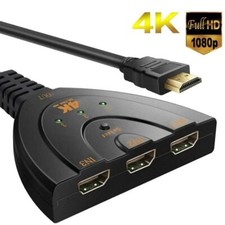 4K 3x1 HDMI Switch Cable Adapter 1080P 3 In 1 Out Converter for PS4 DVD PC To TV picture