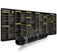Python Programming Mouse Pad, Large Cheat Sheet, Non-Slip Desk Mat for Engineers picture