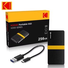 Extern SSD Hard Drive HD USB3.1 Kodak X200 256GB For Laptop Smartphone PC TV  picture