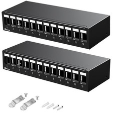Patch Panel 12 Port Blank Keystone Patch Panel STP&UTP Compatible with LC/SC/... picture